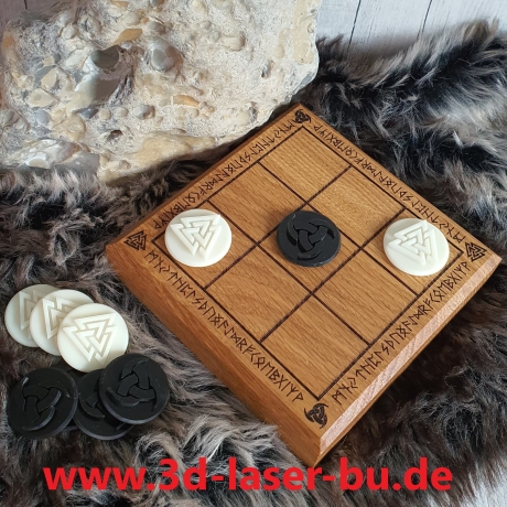 Wikingerspiel - 3 Gewinnt - Geschenkidee - Brettspiel - Wikinger