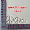 Ton - Keramik Stempel  Set Peace 3er set