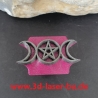 Ton - Keramik Stempel dreifaltige Göttin mit Pentagramm Mond