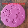 Tonstempel Keramikstempel Stempelset Sterne 5  ( 6er Set )