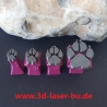 Tonstempel Keramikstempel Stempelset Hundepfoten  ( 4er Set )