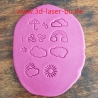 Ton - Keramik Stempel  Set Wetter 10er Set