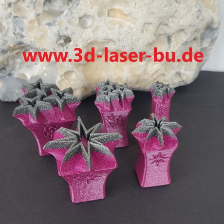 Tonstempel Keramikstempel Stempelset Sterne 2  ( 5er Set )