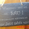 Schiefer Schild Türschild Werkstatt