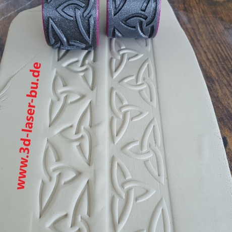 Motivrolle V2 - Keltische Knoten 35mm - Prägerolle - Keltisch