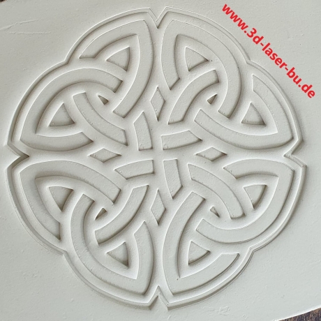 Ton - Keramik Stempel Keltischer Knoten Motiv 1 Stempelplatte