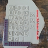 Stempelset Buchstaben-Spiel | Tonstempel Alphabet | 