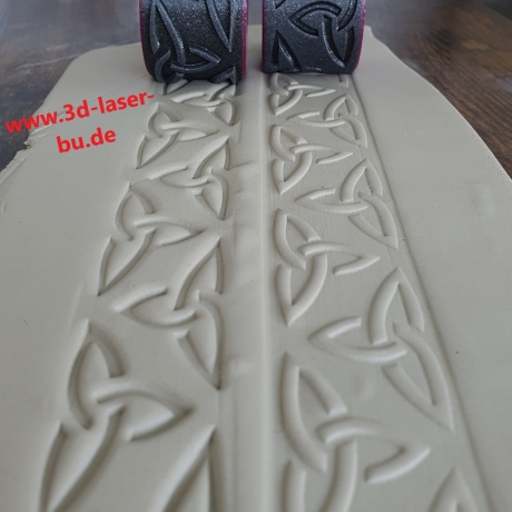 Motivrolle V2 - Keltische Knoten 35mm - Prägerolle - Keltisch