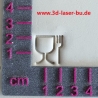 Ton - Keramik Stempel  Lebensmittel Symbol