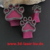 Tonstempel Keramikstempel clay stamp Katzenpfote Outline 3er Set
