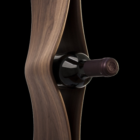 Eleganter Weinständer für 4 Flaschen design ideal als Geschenk