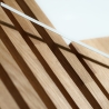 3D Wanduhren DIY Holz Eiche Lamellen 60cm große Wanduhr Modern