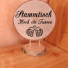 Baumscheibe graviert,Stammtisch Aufsteller,Personalisierbar