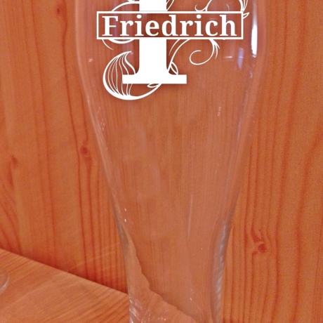 Weizenbierglas mit Wunschgravur, Wunschname ,Geschenke,Bierglas