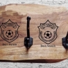 Wandgarderobe personalisiert mit Wunschgravur.Flur,Hausbar,Deko