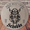 Personalisierte Geschenke,gravierte Baumscheiben,Wikinger