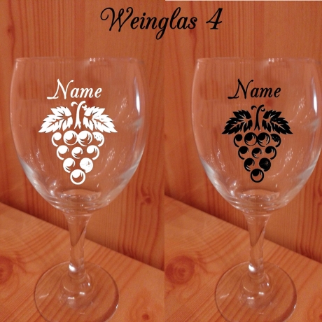 4 Weingläser mit Wunschgravur, Personalisierte Geschenke,Hochzeit