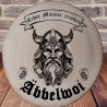Personalisierte Geschenke,gravierte Baumscheiben,Wikinger