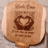 Holzgravur,Wandbild Herzliches Geschenk,Dekobild personalisiert