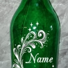 Flaschenlampe, Lichterflasche, Tischleuchte mit Gravur, Bar