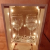 Gravierte Weingläser Geschenkbox,Glasgravur,Hochzeit,Geburtstag