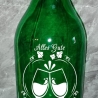 Flaschenlampe, Lichterflasche, Tischleuchte mit Gravur, Bar