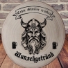 Personalisierte Geschenke,gravierte Baumscheiben,Wikinger