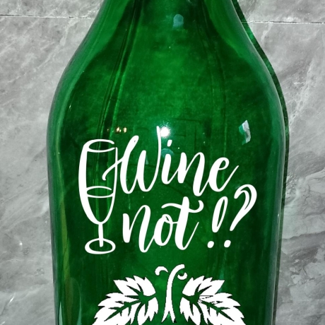 Flaschenlampe, Lichterflasche, Tischleuchte mit Gravur, Bar