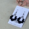 Ketten Fledermaus Ohrringe aus Polymer Clay