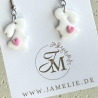 Hasen Ohrringe aus Polymer Clay – handgemachte Ohrhänger