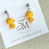 Mini Enten Ohrringe aus Polymer Clay, klein und knuffig