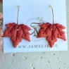Ahornblatt Creolen, Herbstschmuck, Geschenkidee für Frauen