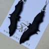 Blumen Fledermaus Ohrringe aus Polymer Clay