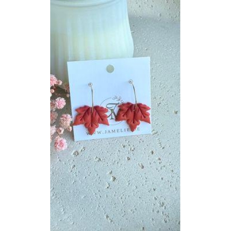 Ahornblatt Creolen, Herbstschmuck, Geschenkidee für Frauen