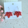 Ahornblatt Creolen, Herbstschmuck, Geschenkidee für Frauen