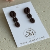 Kaffeebohnen Ohrringe aus Polymer Clay, Mini, Normal oder 3er