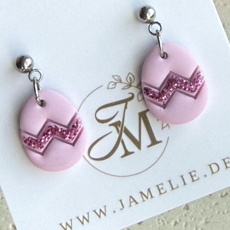 Osterei Ohrringe aus Polymer Clay, Osterschmuck, Ostergeschenk