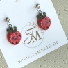 Erdbeer Ohrringe aus Polymer Clay, fruchtiger Sommerschmuck