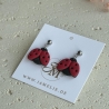 Marienkäfer Ohrringe aus Polymer Clay, Glücksbringer Schmuck