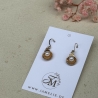 Muschel Perle Ohrringe aus Polymer Clay, maritimer Sommerschmuck