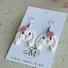 Schlappohr Hase Ohrringe aus Polymer Clay