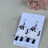 Geister Katzen Ohrringe aus Polymer Clay – handgemachte Ohrhänger