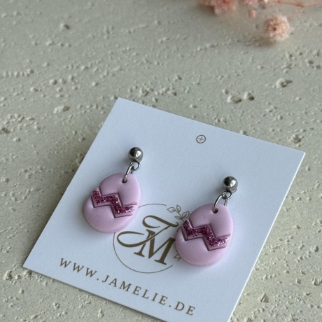 Osterei Ohrringe aus Polymer Clay, Osterschmuck, Ostergeschenk