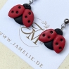 Marienkäfer Ohrringe aus Polymer Clay, Glücksbringer Schmuck