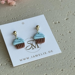 Cupcake Ohrringe aus Polymer Clay, süße Geschenkidee
