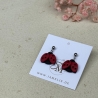 Marienkäfer Ohrringe aus Polymer Clay, Glücksbringer Schmuck