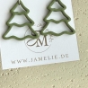 Tannenbaum Ohrringe aus Polymer Clay, Weihnachtsschmuck