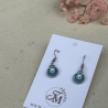 Muschel Perle Ohrringe aus Polymer Clay, maritimer Sommerschmuck