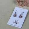 Muschel Perle Ohrringe aus Polymer Clay, maritimer Sommerschmuck