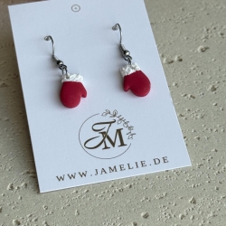 Fäustling Ohrringe aus Polymer Clay – handgemachte Mini Ohrhänger